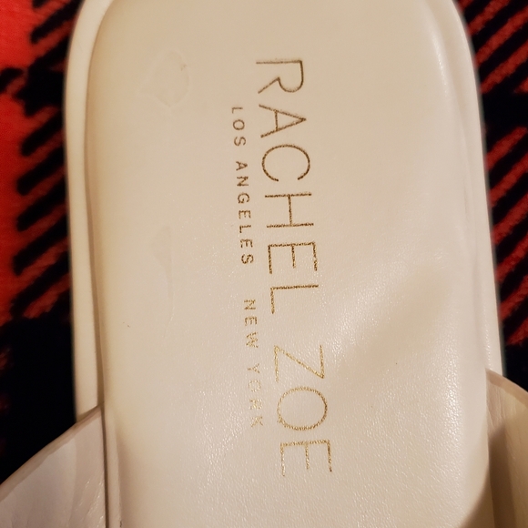 Rachel Zoe white slip on sandals. Size 9.5 - Picture 2 of 5